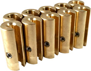 No-mar - Wheel Weight - 1.50 OZ - 10 Pack - Spoke Wheel Weights - WT-SPK10BR-150